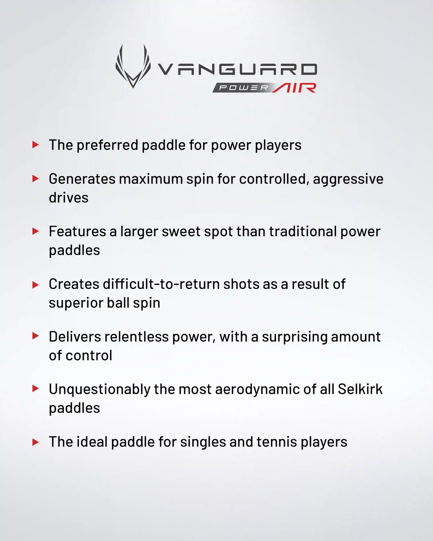 Selkirk VANGUARD Power Air - S2 - Pickleball Paddle