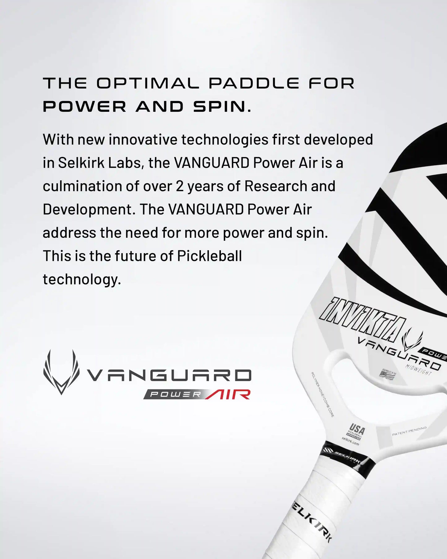 Selkirk VANGUARD Power Air - S2 - Pickleball Paddle