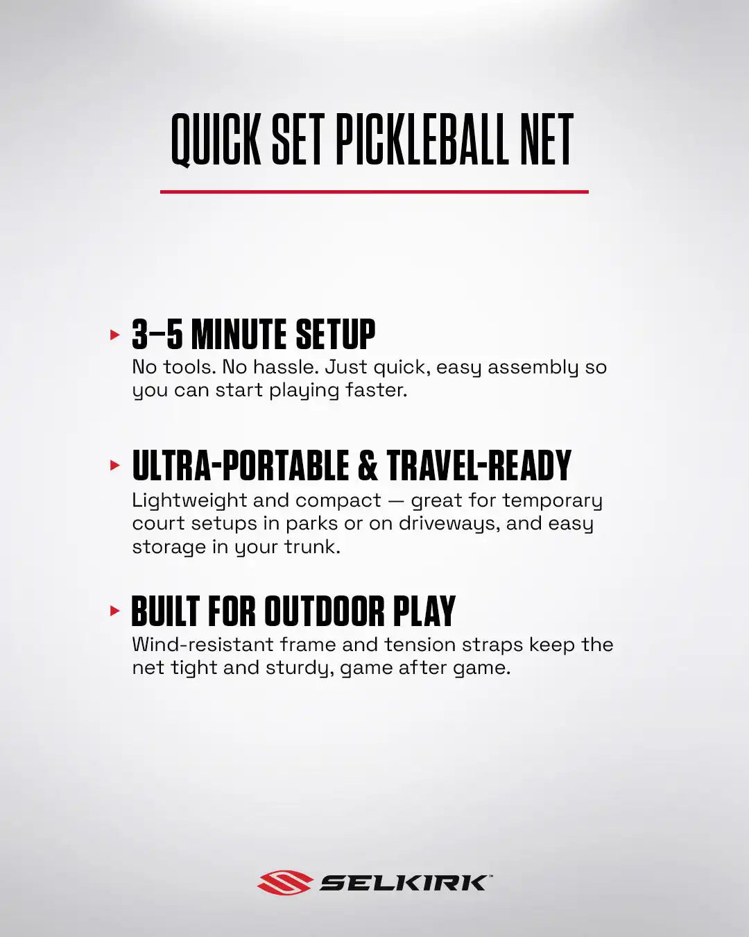 Selkirk QuickSet Net