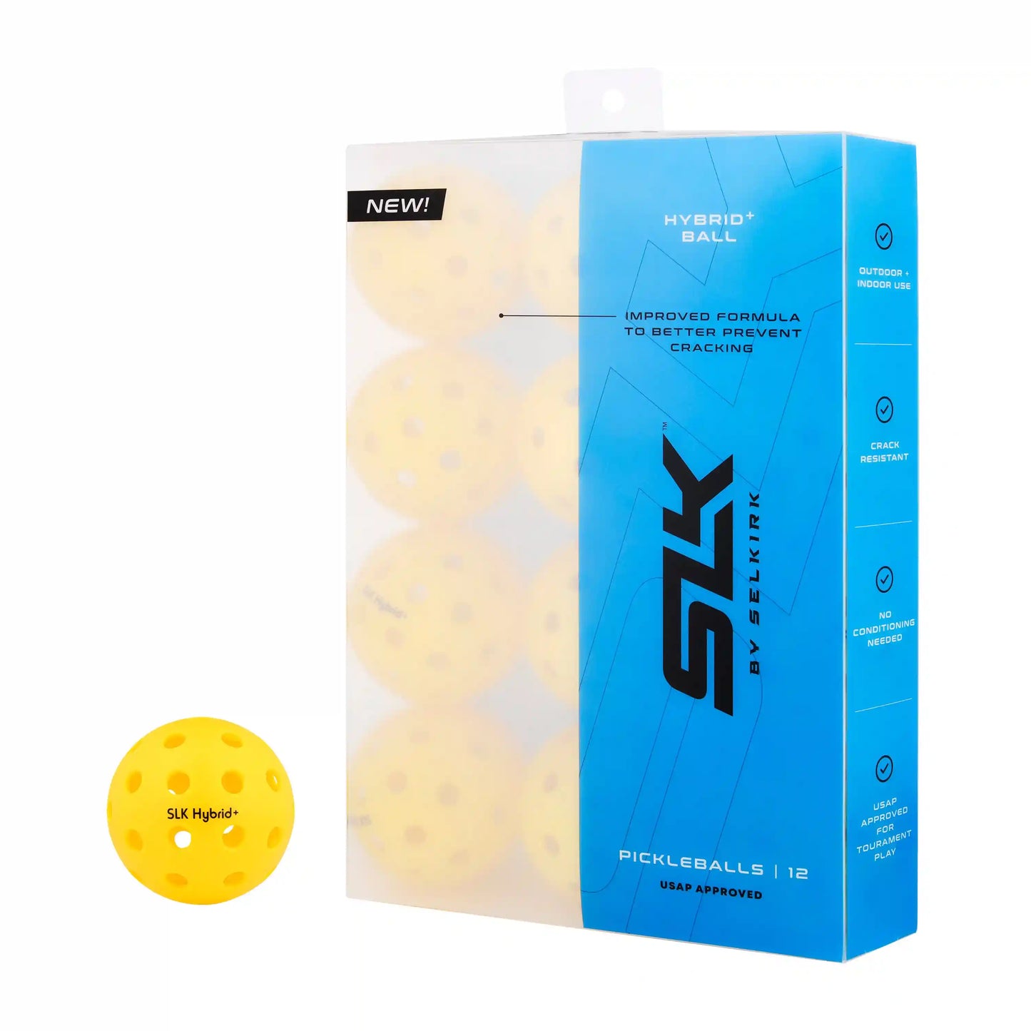 SLK Hybrid+ Pickleball - 12 pack