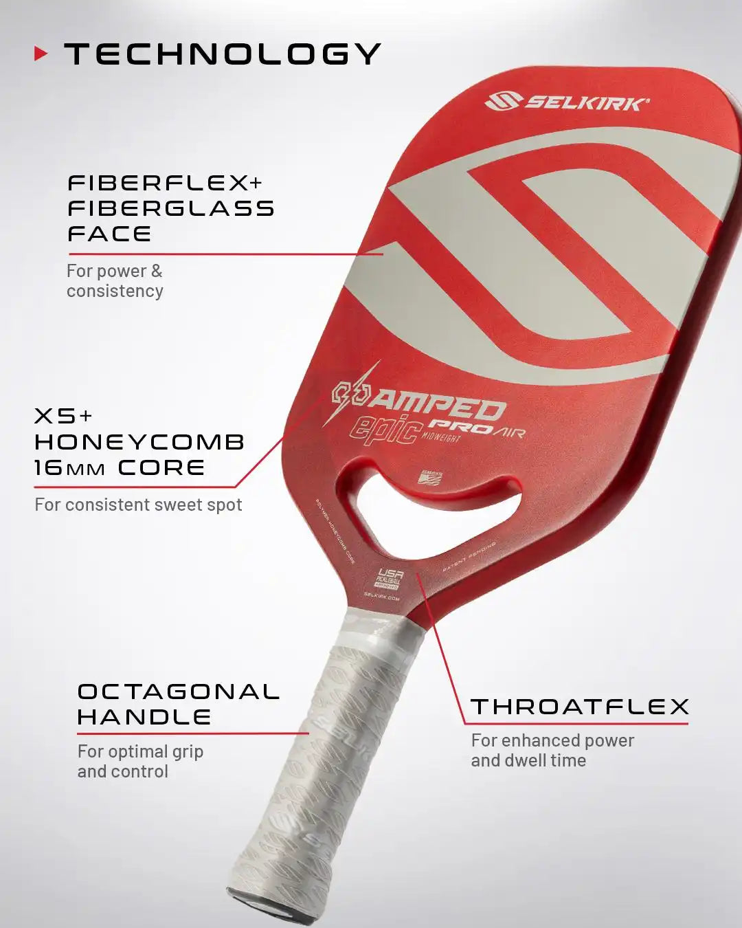 Selkirk AMPED Pro Air - Epic - Pickleball Paddle