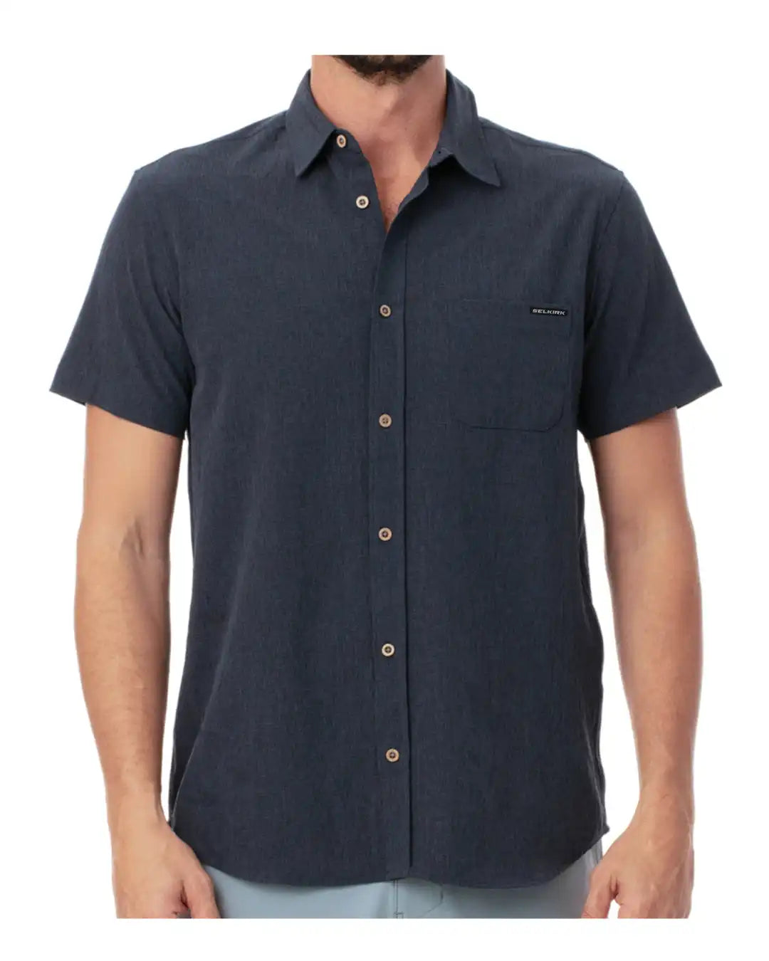 Spring Owen Collection Men's Horizon UPF50 Tech Short Sleeve Button Down
