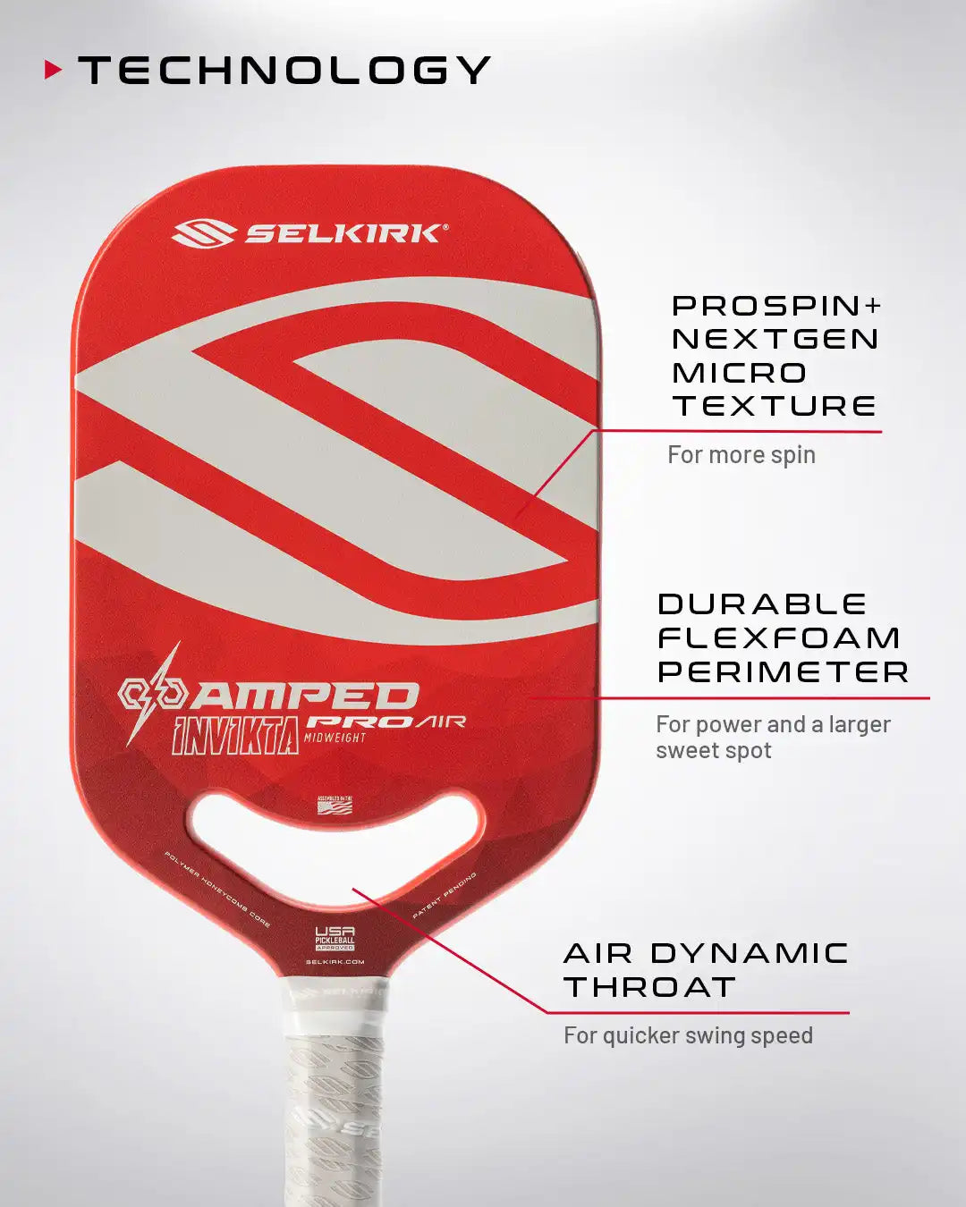 Selkirk AMPED Pro Air - Invikta - Pickleball Paddle